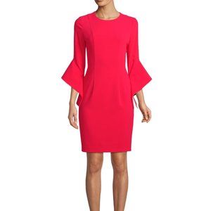 Black Halo Lorie Bell Sleeve snapdragon Dress 8